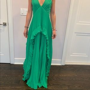 Evening gown in green